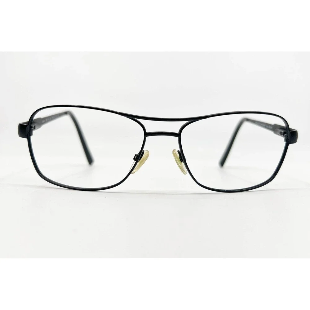 Kirkland Signature Eyeglasses Mens Black Shiraz Aviator Metal 58/16 140